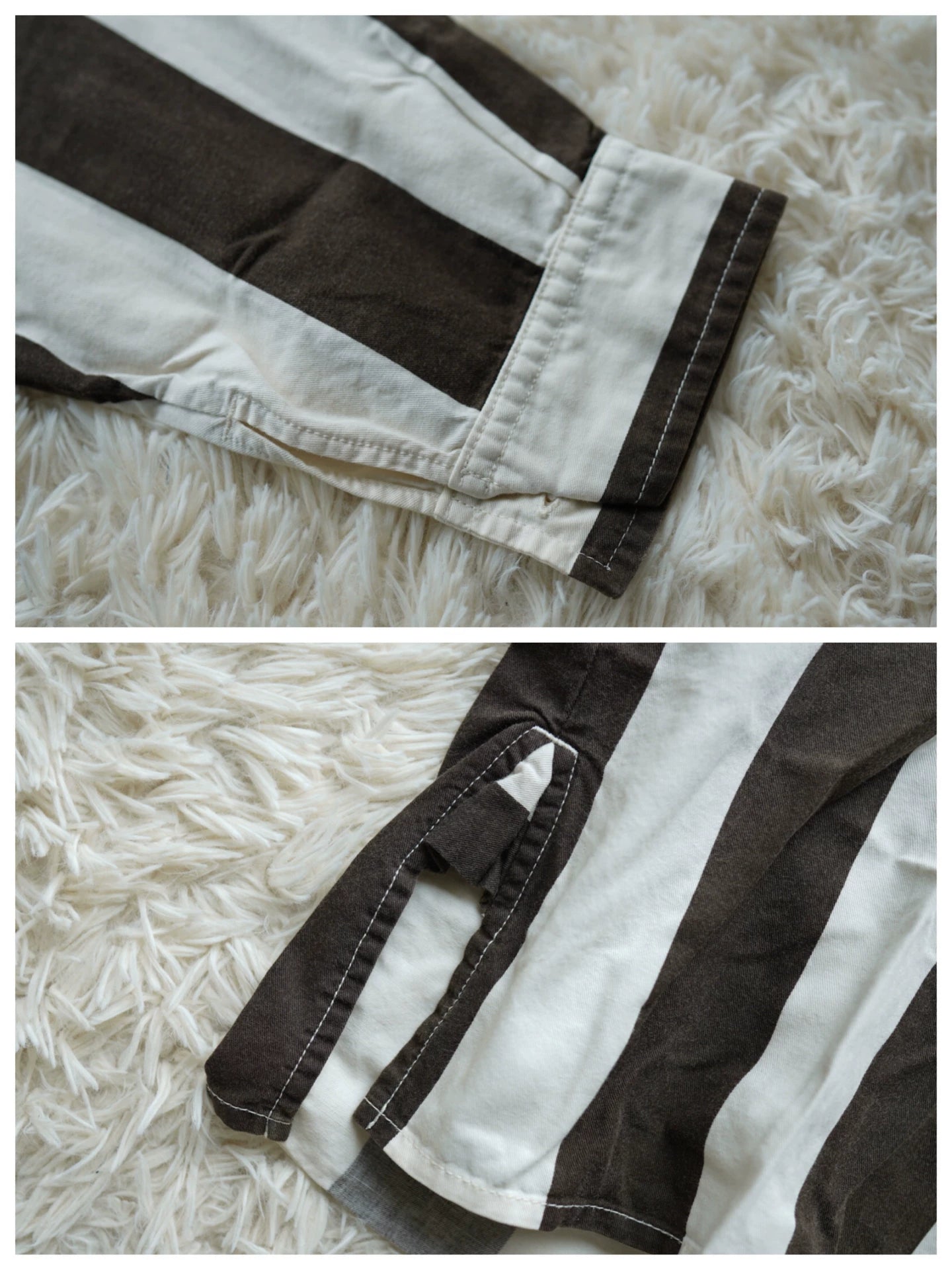 visvim cecile striped shirt