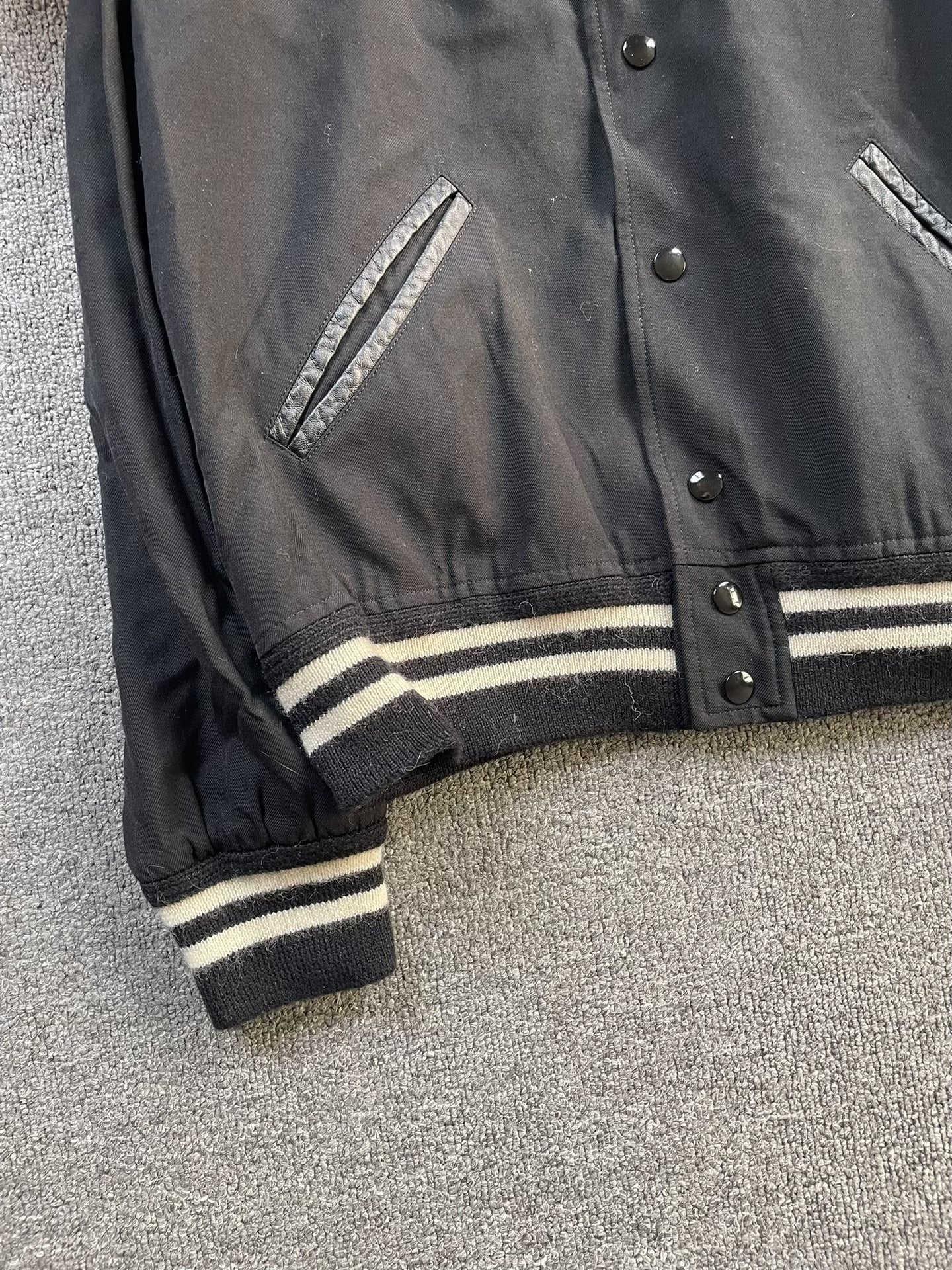 Saint Laurent Studded Varsity Jacket