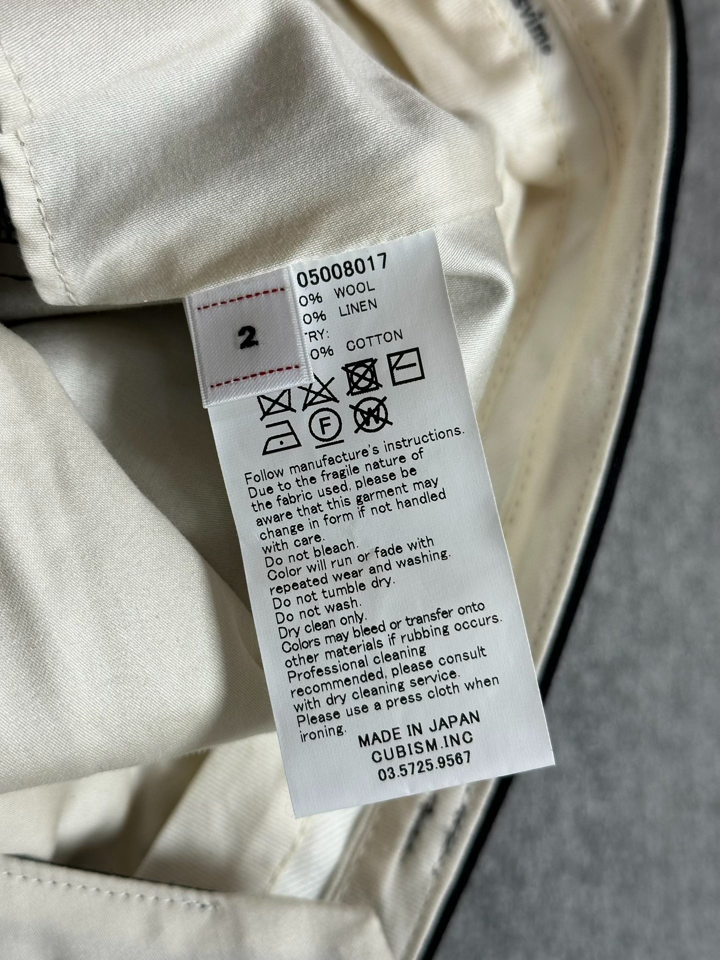 VISVIM RUSSO PANTS SANTOME Pinstriped