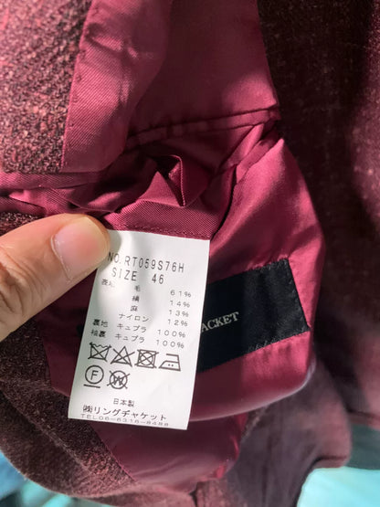 RING JACKET Burgundy Slim Fit Suit