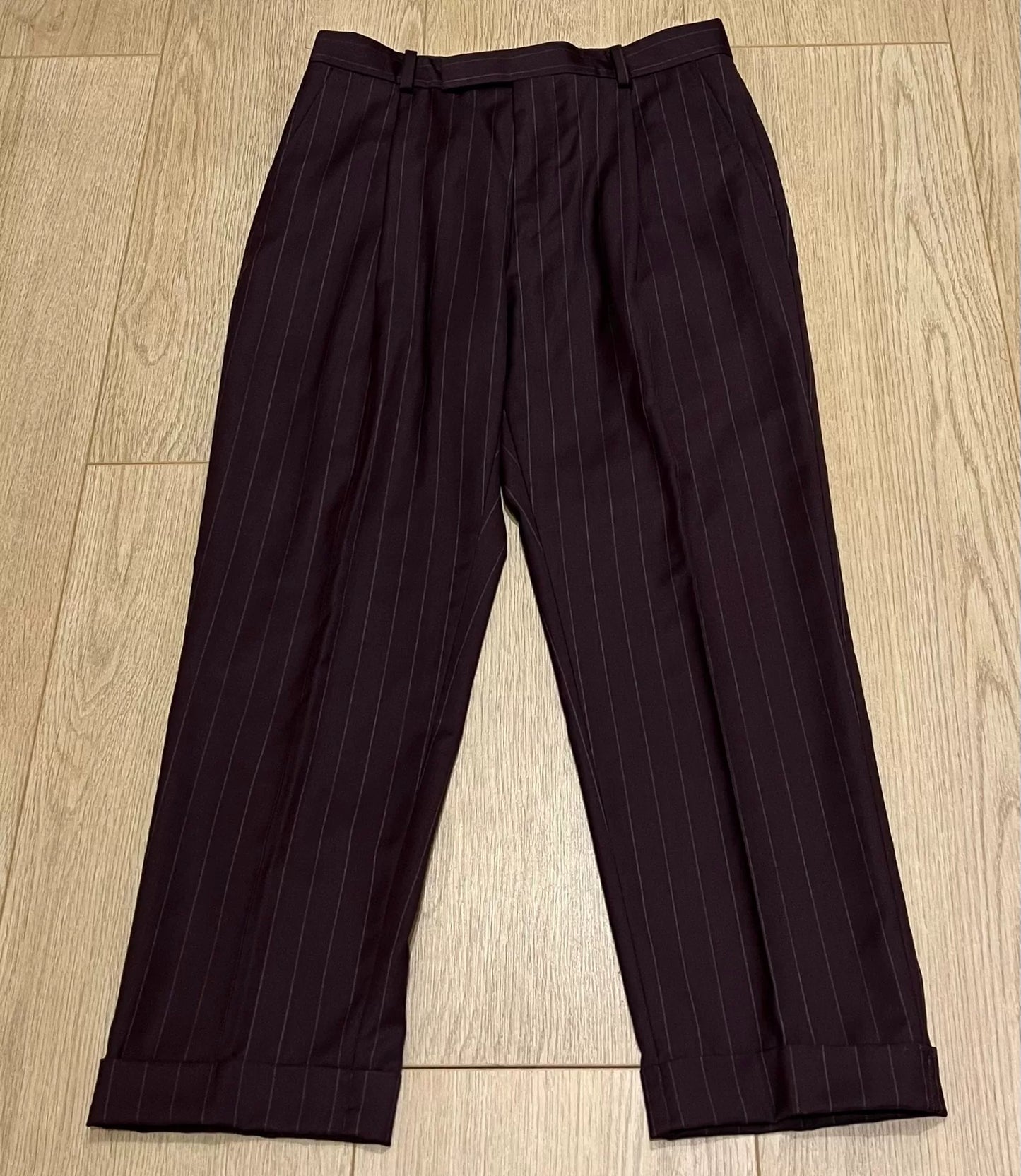 WACKO MARIA Pinstriped Pleated Trousers