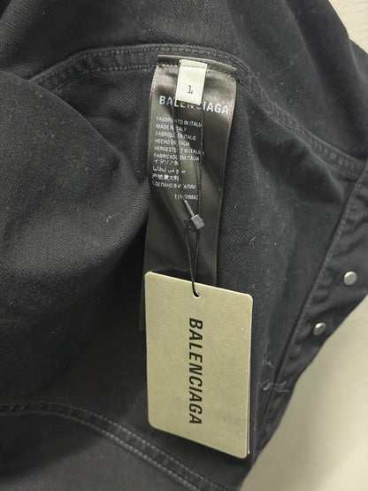 Balenciaga Back Logo Denim Jacket
