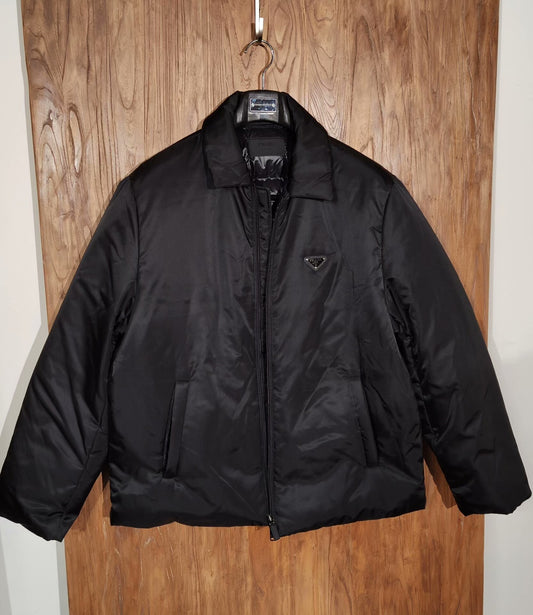 Prada Black Down Jacket, Size XL