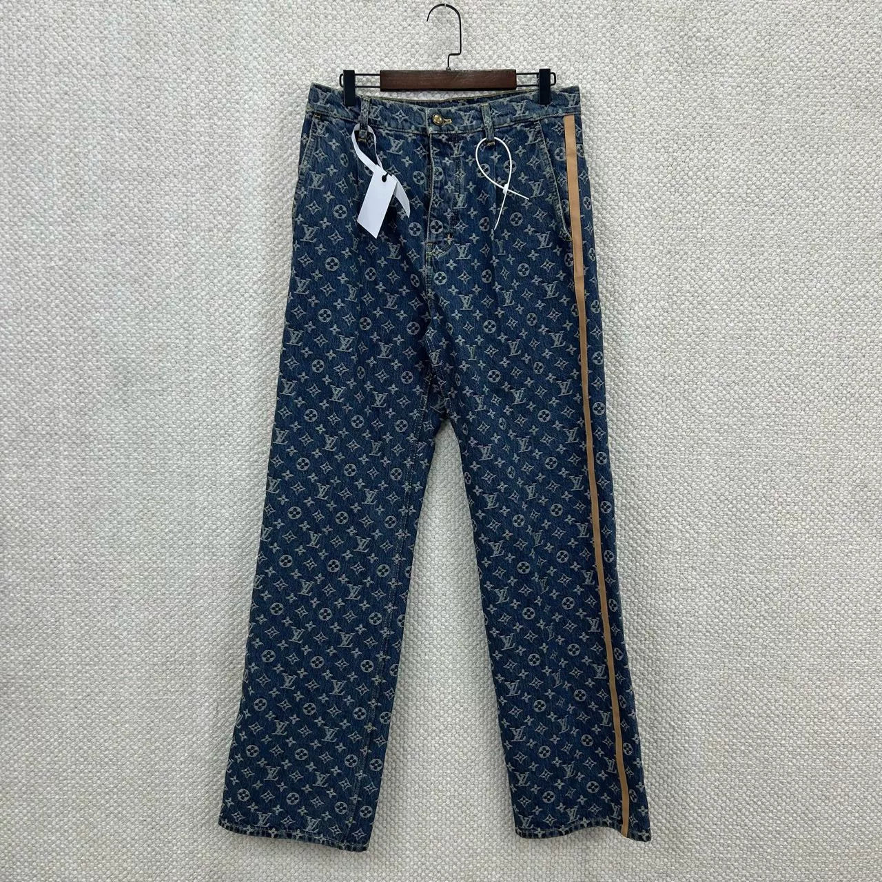 lv denim pants classic style