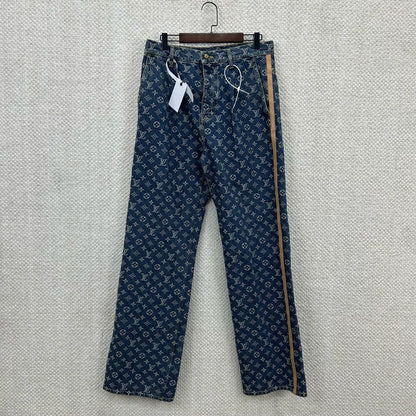 lv denim pants classic style