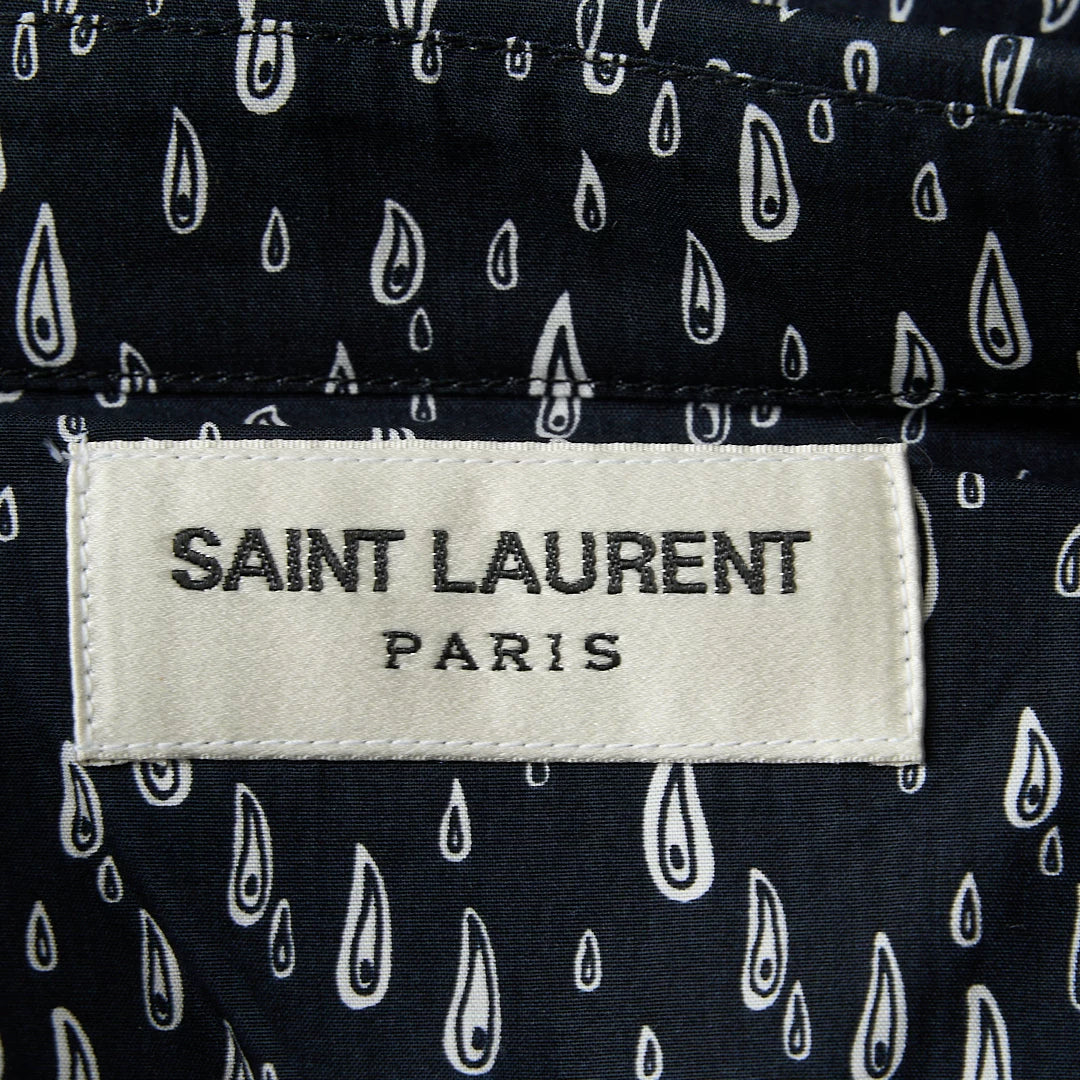 Saint Laurent Men's Teardrop Pattern Shirt