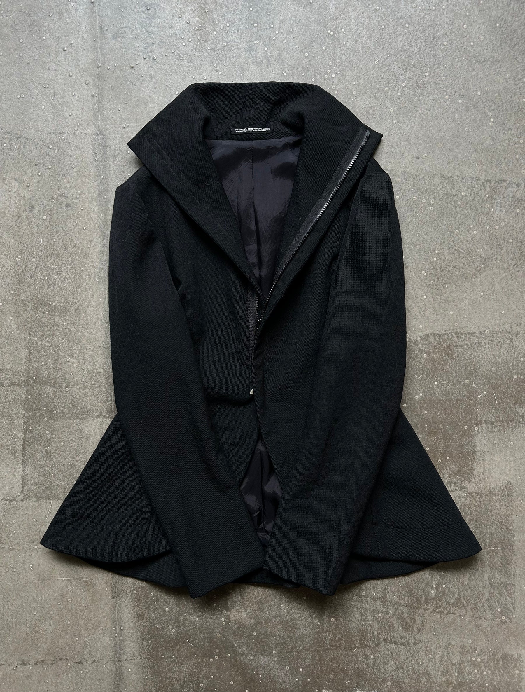 Yohji Yamamoto 2004AW Asymmetric Collar Coat