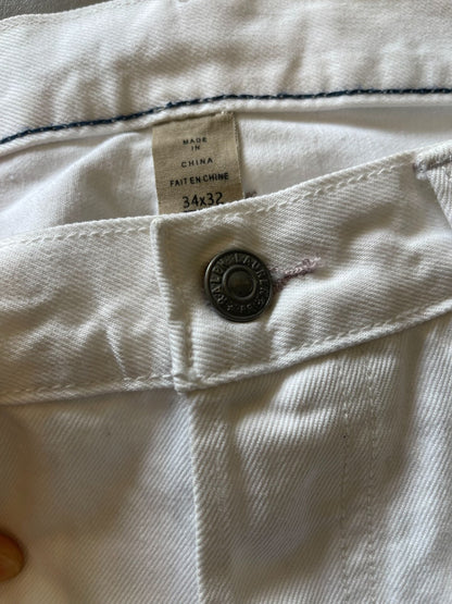 RRL Double RL White Denim Jeans