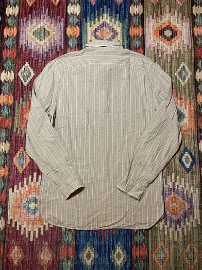 RRL Beige Striped Old Style Shirt