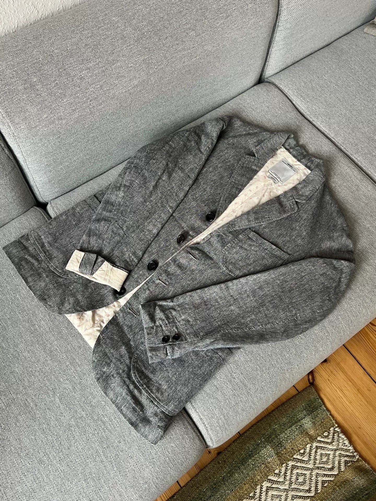 visvim Gray Blazer with Black Buttons