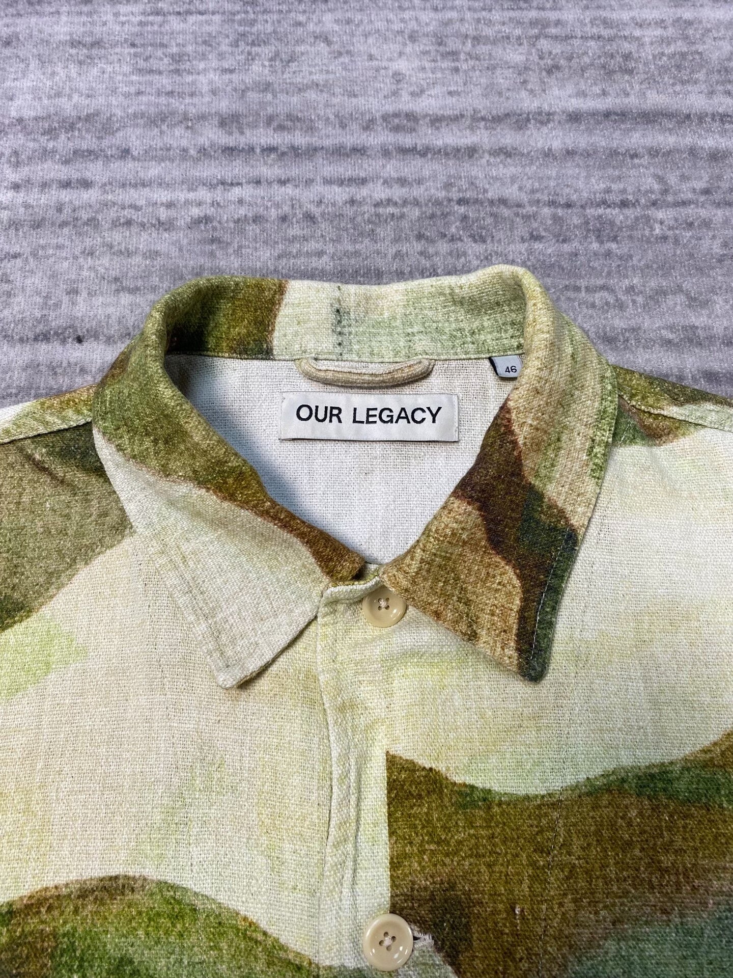 Our Legacy Camouflage Short Sleeve Shirt