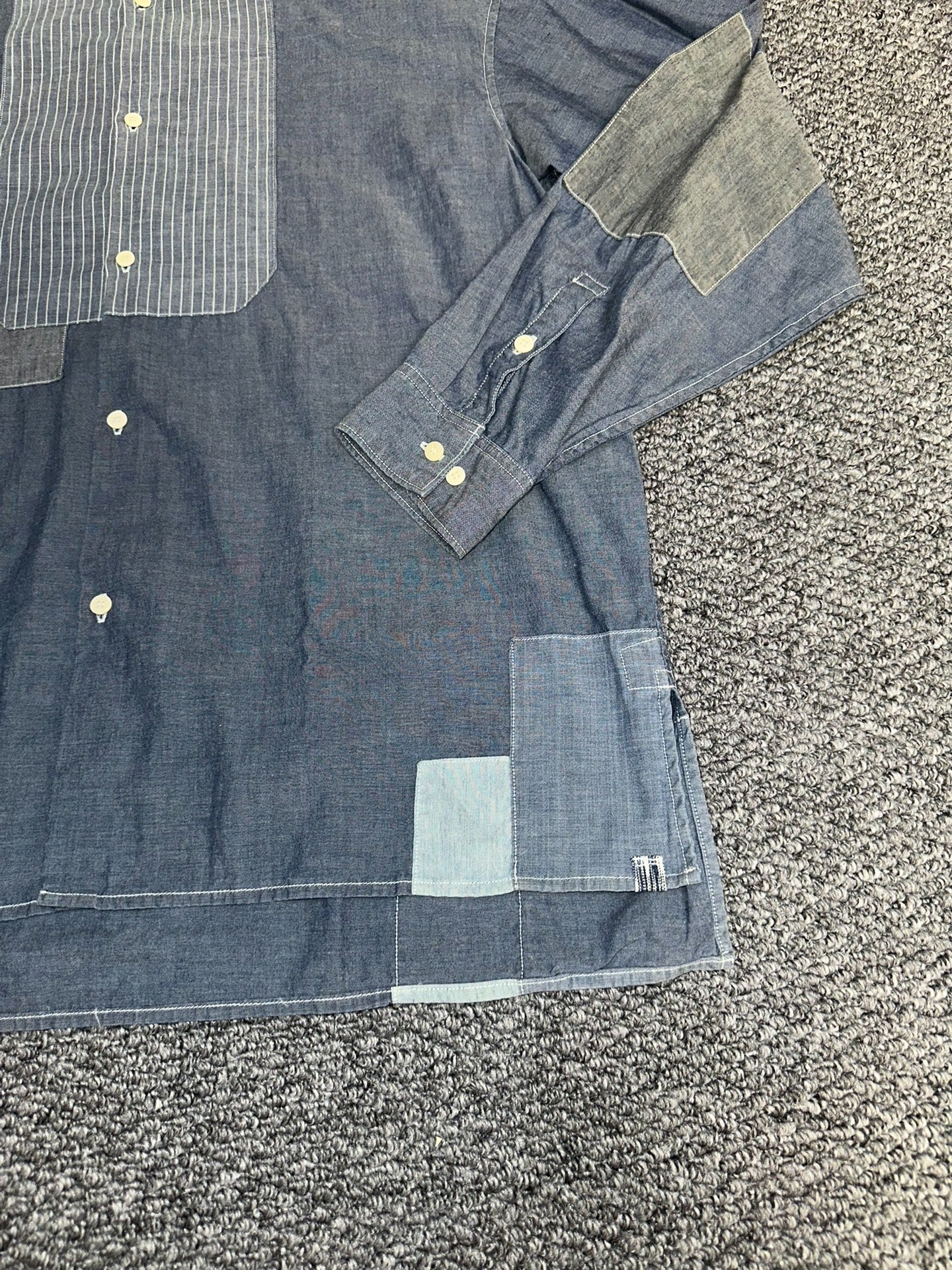 visvim Denim Patchwork Shirt