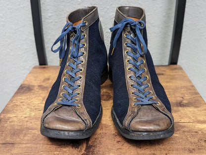 CLINCH x NITEKLUB Indigo Sashiko Boxing Boots