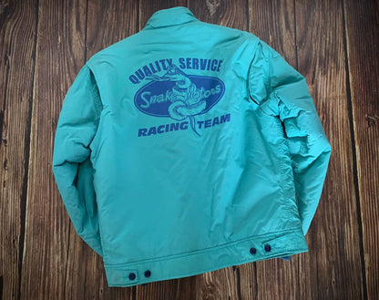 toys mccoy race track jacket in lake blue