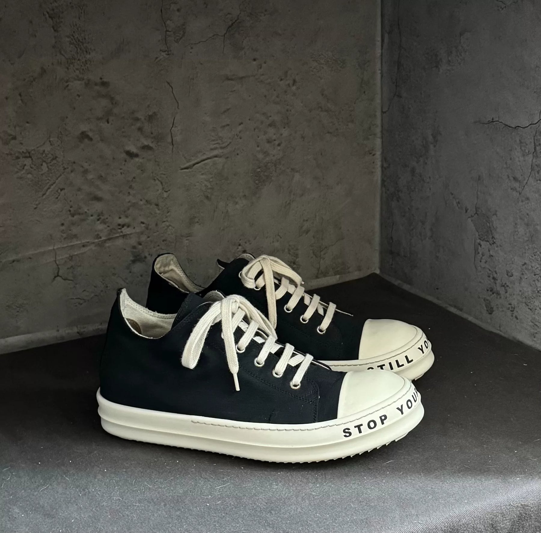 Rick Owens 23 Satin Sole Letter Converse