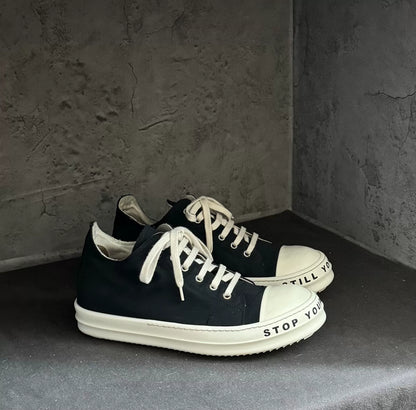 Rick Owens 23 Satin Sole Letter Converse