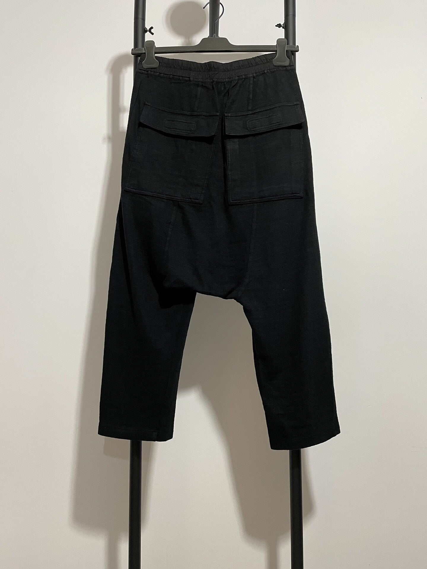rick owens black cropped pants xs size