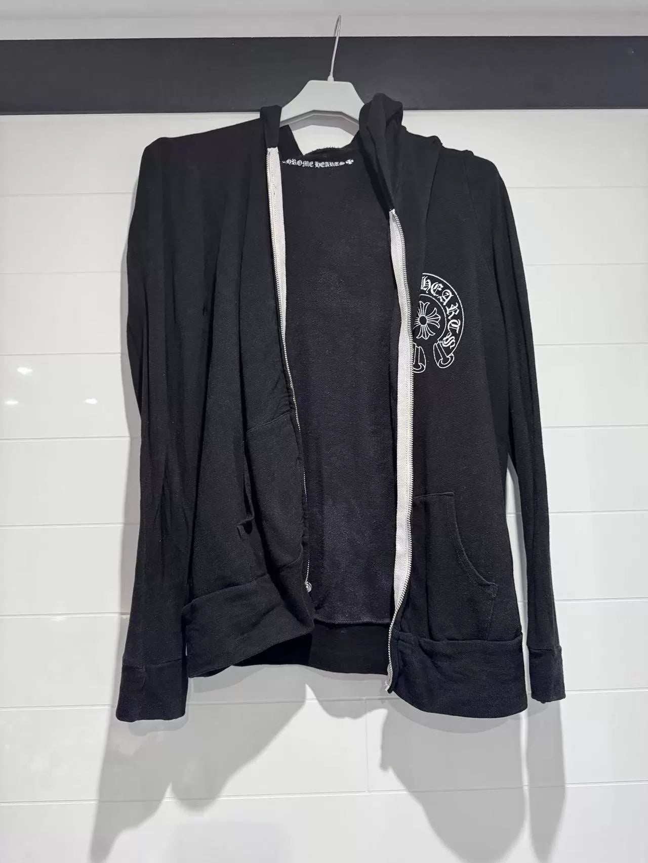 Chrome Hearts Matty Boy Silver Zip Hoodie