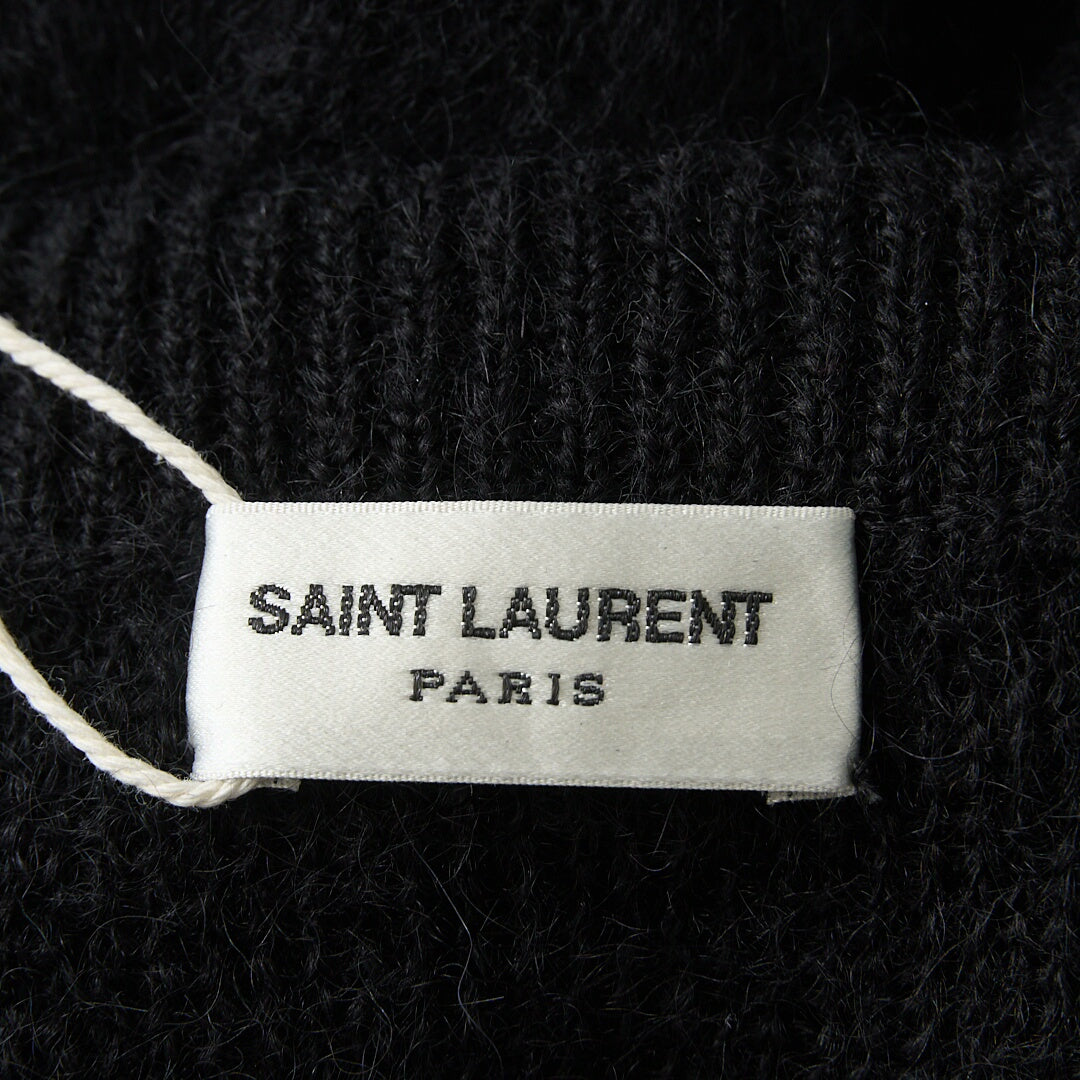 Saint Laurent Men's Black Crewneck Sweater