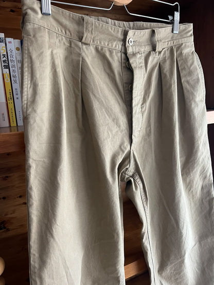 vintage khaki officer pants by Vontade