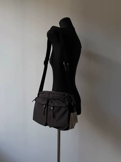 y'saccs black messenger crossbody bag