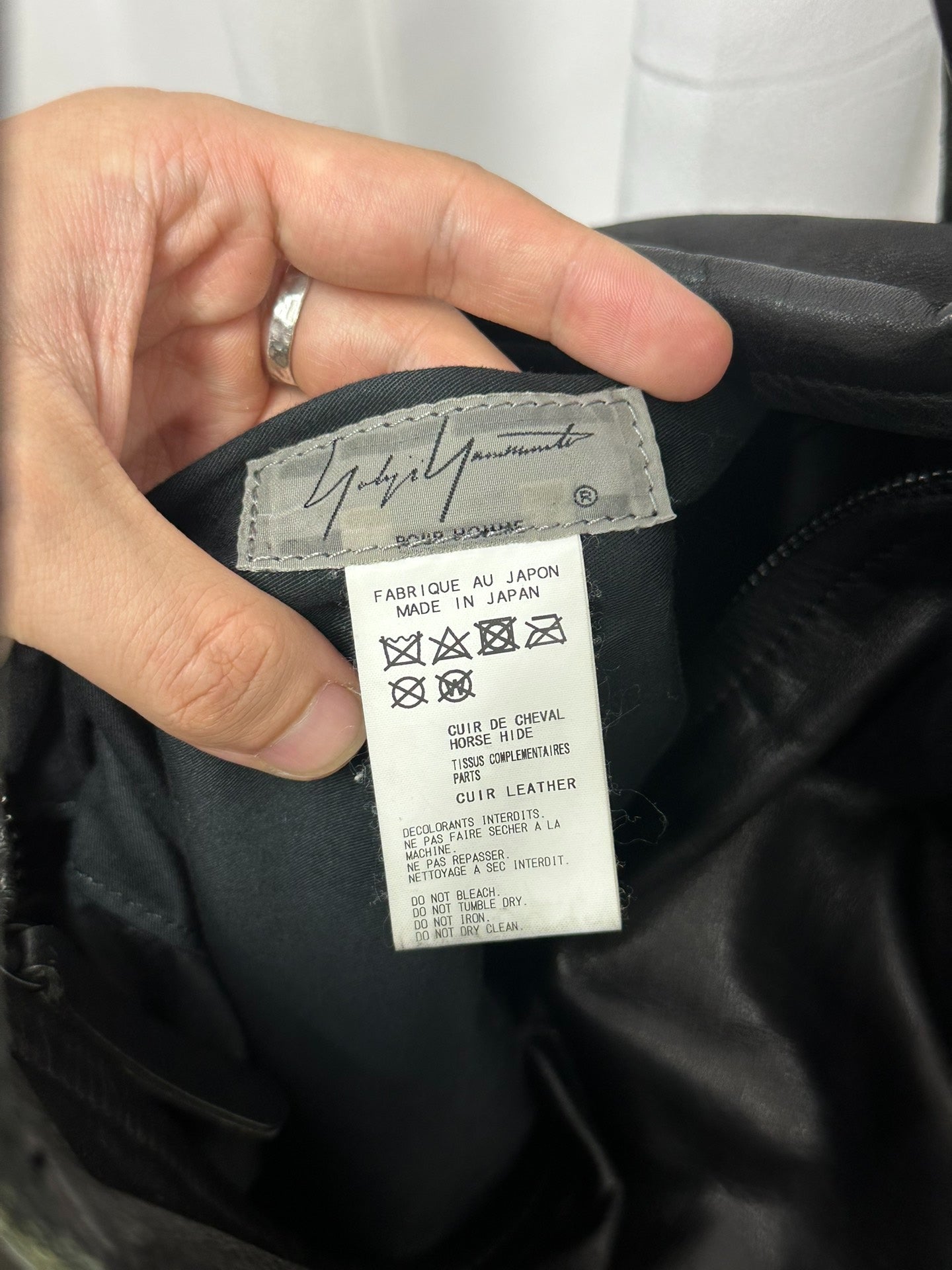 Yohji Yamamoto pour homme Horse Leather Bag