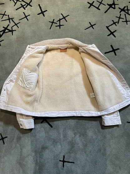 helmut lang 1998 lamb wool denim jacket