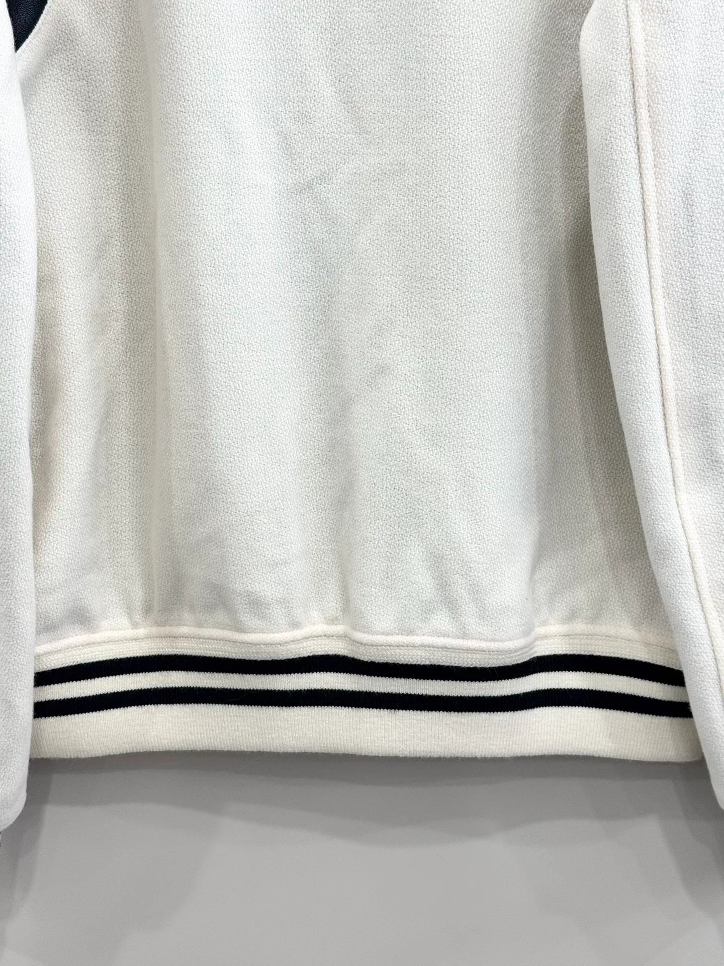 white baseball jacket by saint laurent