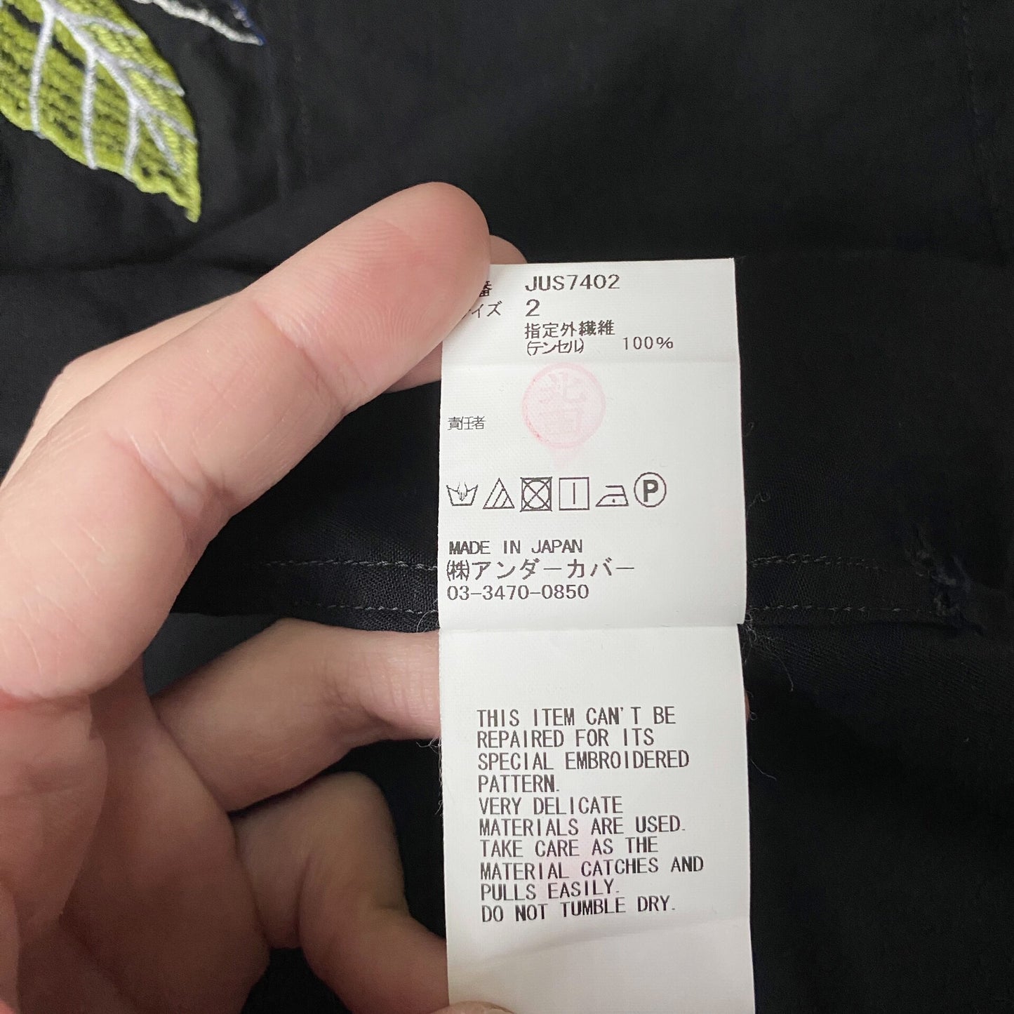 rose embroidered short-sleeve hawaiian shirt