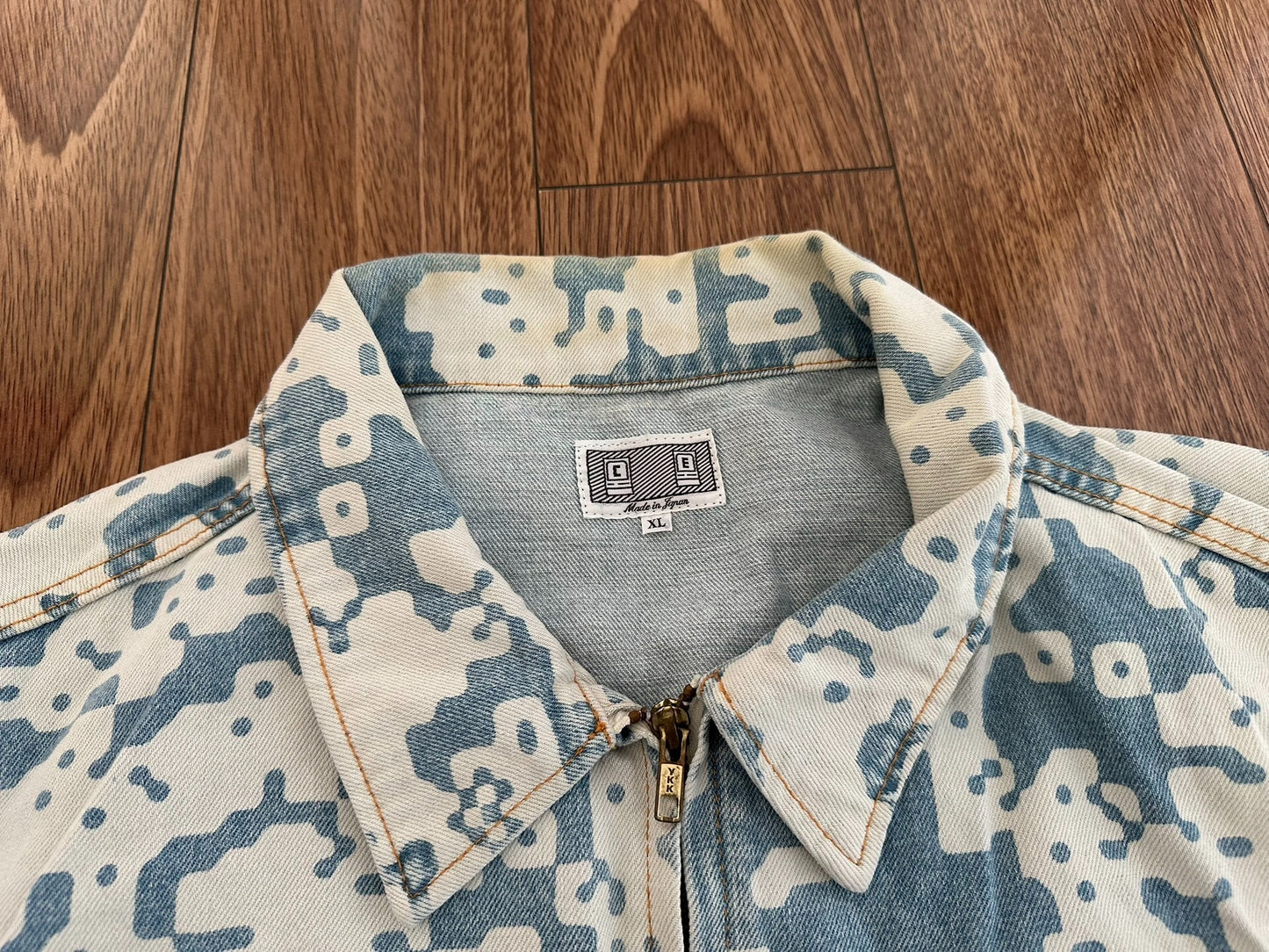 noise washed denim jacket by c.e cavempt