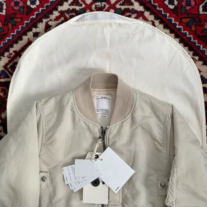 visvim thorson ma1 jacket in beige