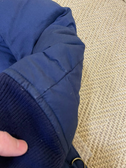 neighborhood puffy shirt jacket with corduroy collar