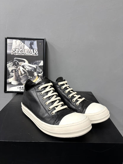 Rick Owens 16SS Men's Black White Low-Top