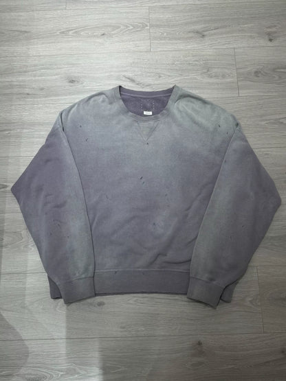 navy dyed oversized sweatshirt with details