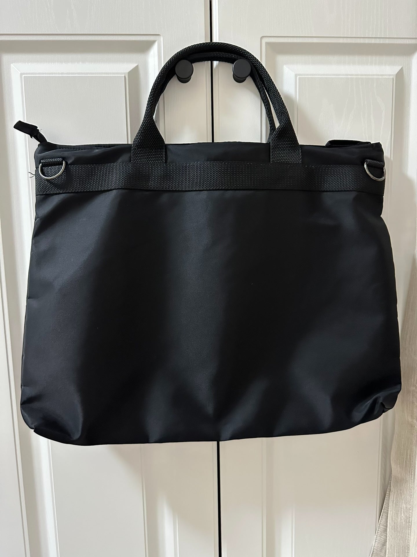 Jean Paul Gaultier Black Checkered Zipper Briefcase