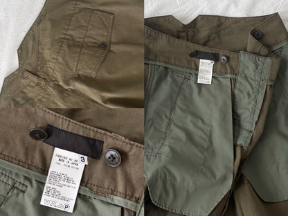 Y's Yamamoto Green Work Pants with Suspenders