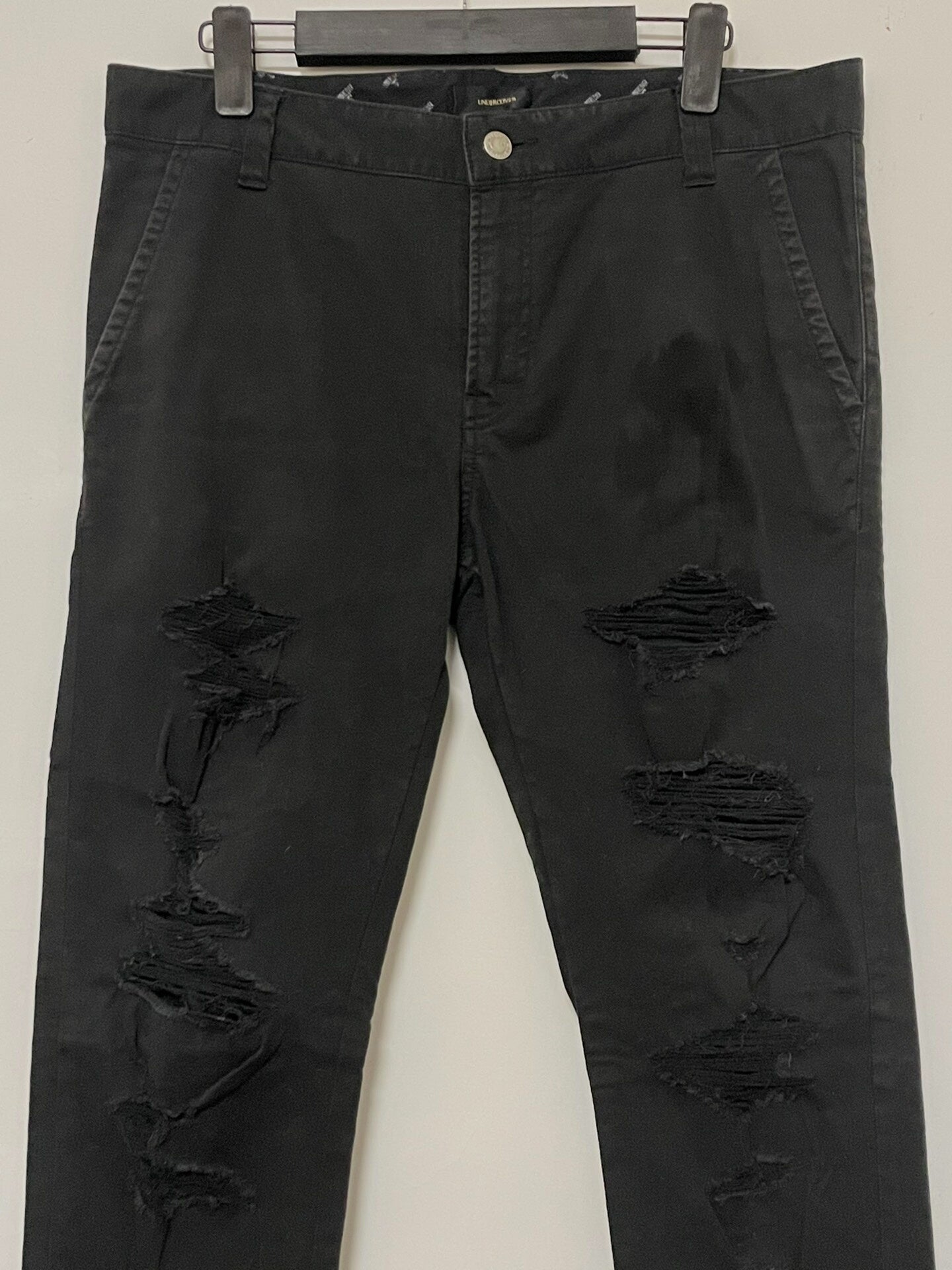 Undercover Distressed Black Denim Pants Size 5