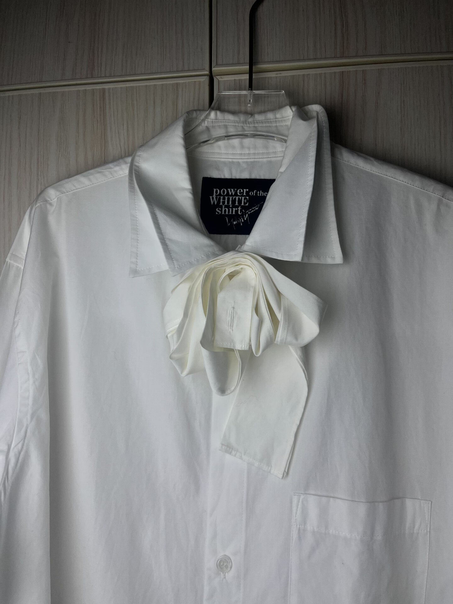 Yohji Yamamoto 22AW Double Scarf Collar Shirt