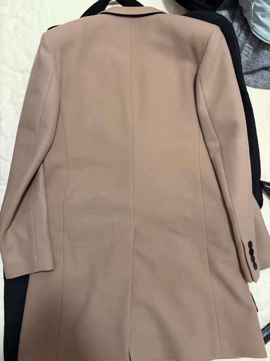 Saint Laurent Cashmere Wool Blend Coat
