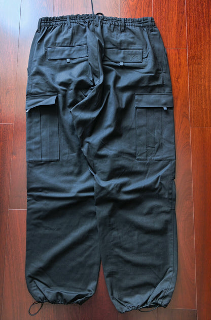 Y-3 Black Wool Cargo Pants Size L