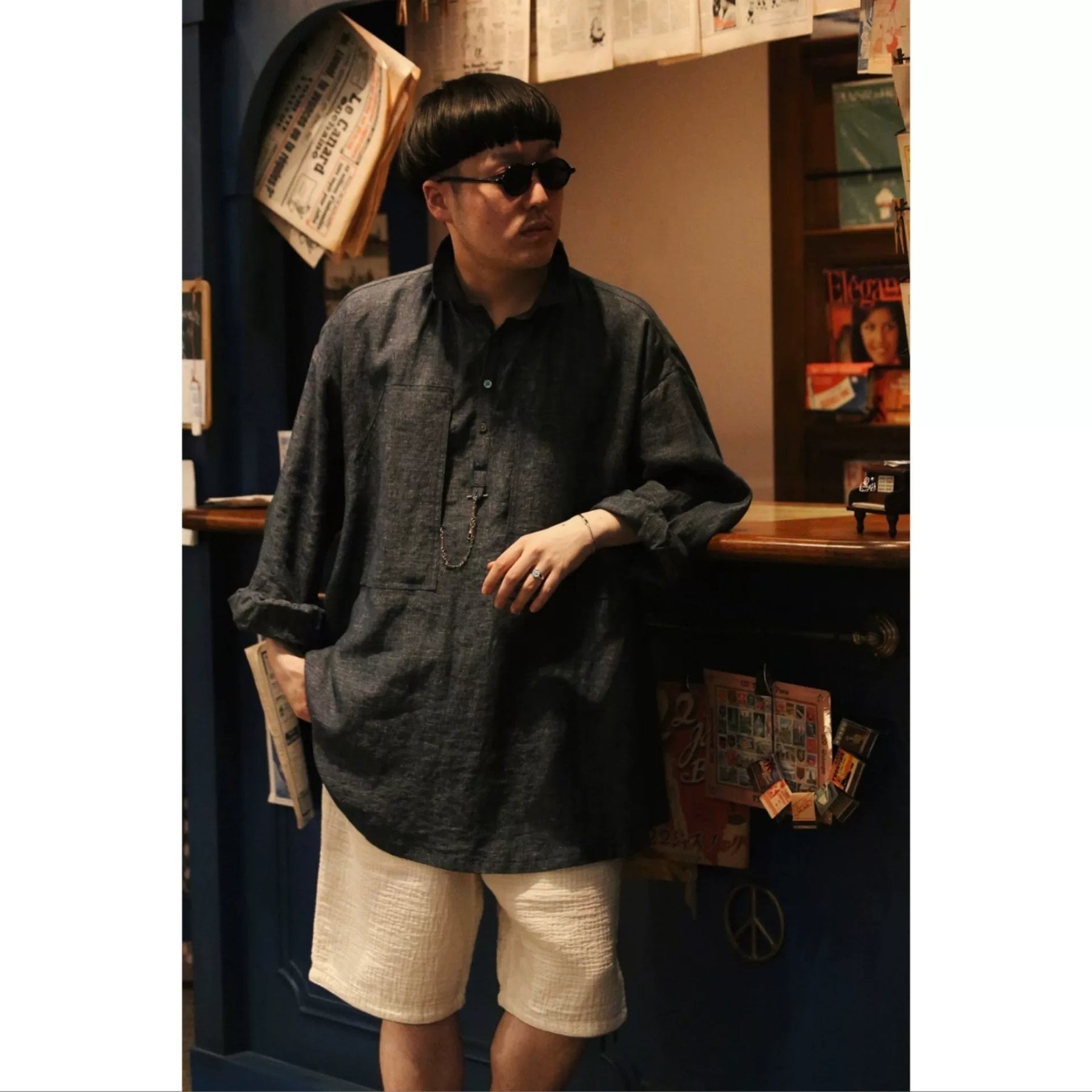 Porter Classic Bresson Linen Long Shirt