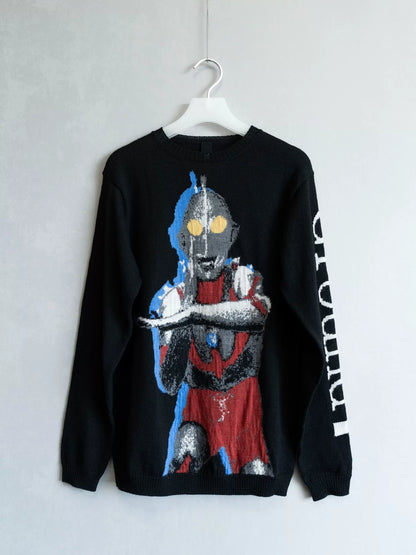 yohji yamamoto ultraman knit long sleeve shirt