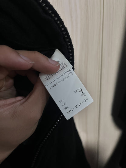 Yohji Yamamoto Black Wool Outerwear Coat