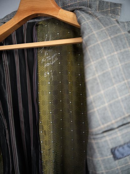 Geoffrey B.Small 3B Notch Lapel Plaid Jacket