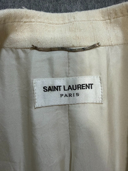 Saint Laurent Cream Wool Blazer
