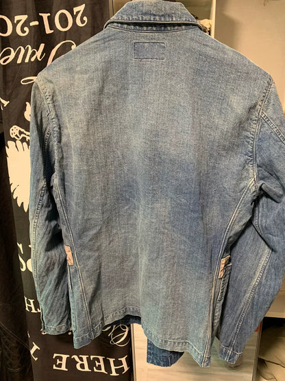 rrl classic denim work jacket size small