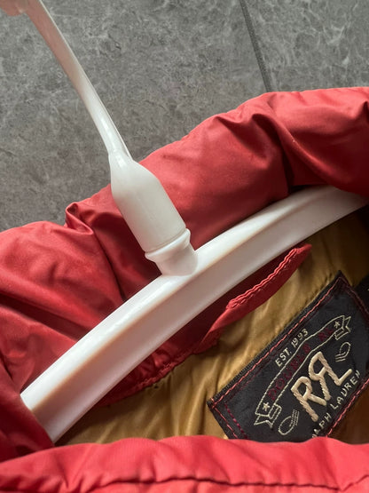 RRL Down Vest with Leather Details