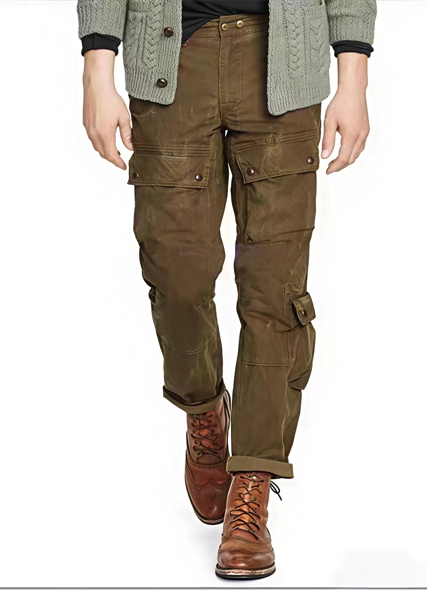 RRL Limited Edition Waxed Cotton Pants