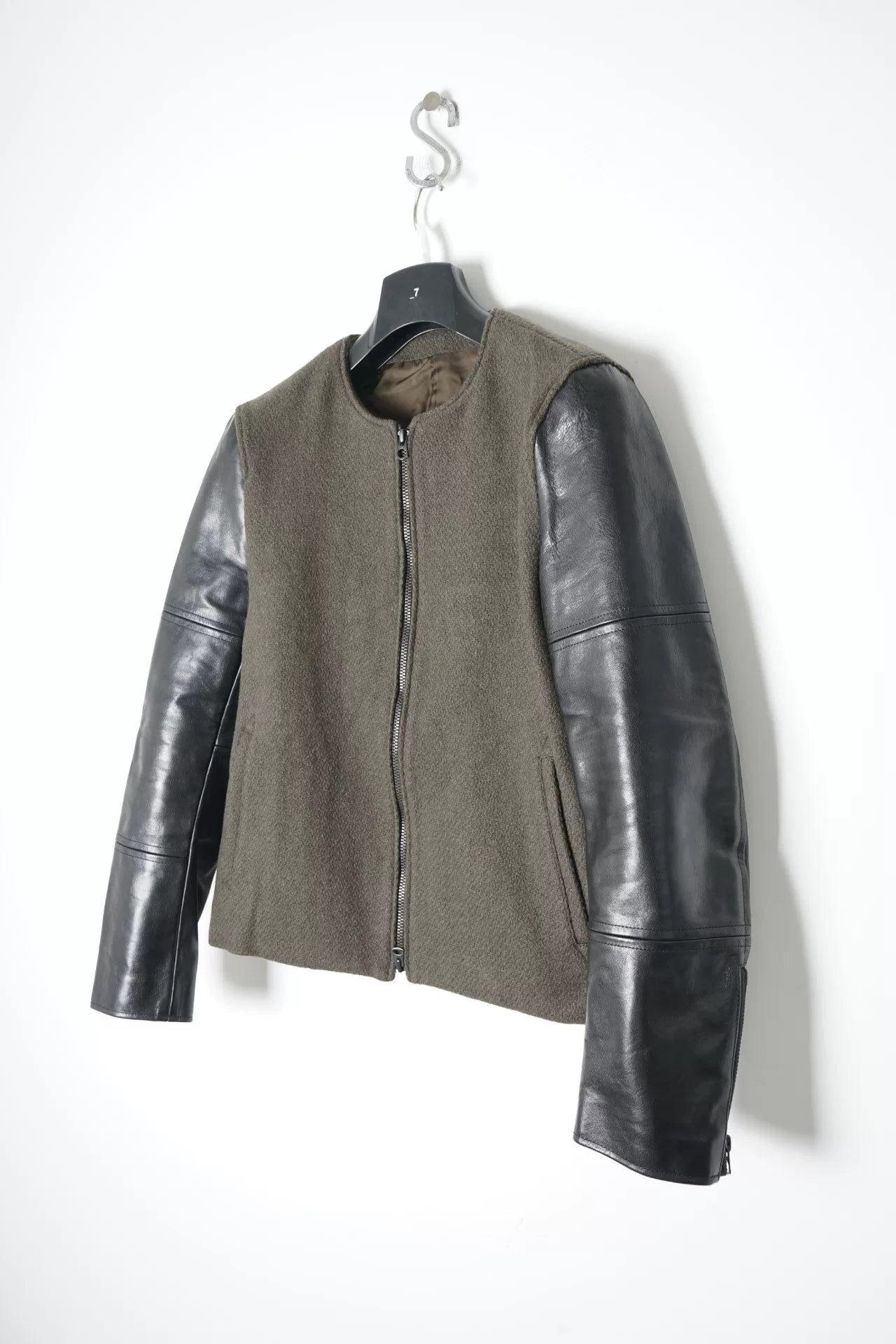 Iroquois Horse Leather Wool Coat