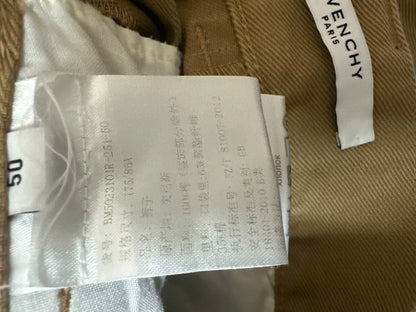 Givenchy Brown Denim Shorts with Ring Detail